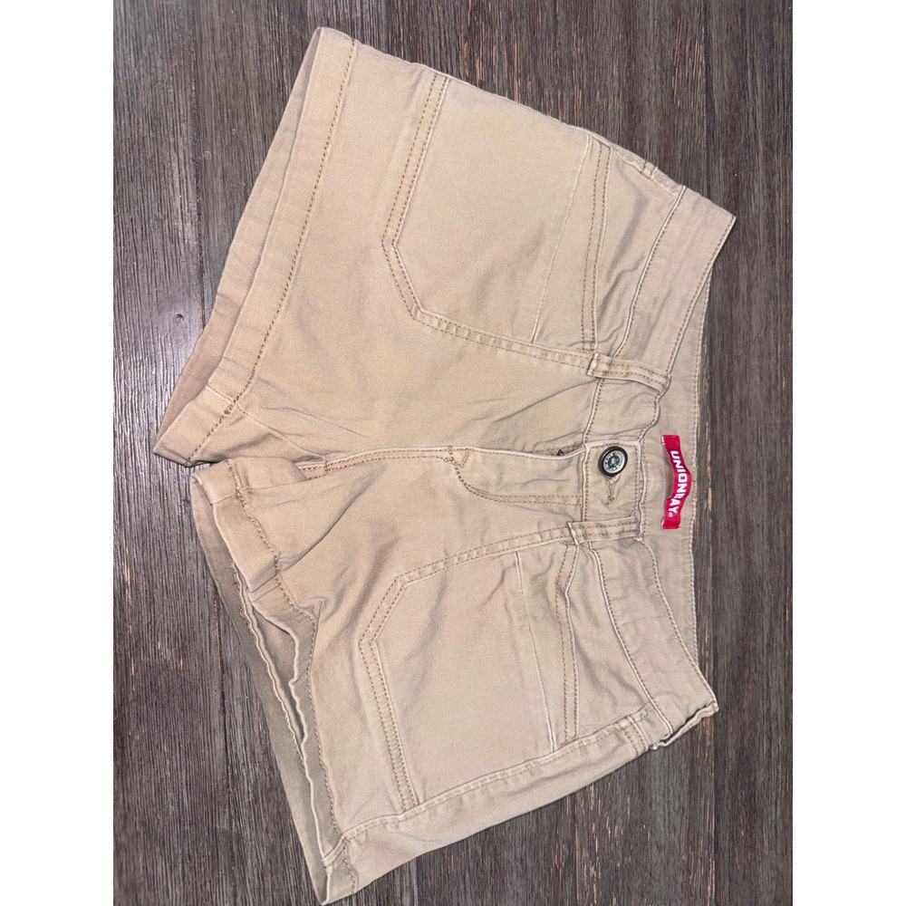 Unionbay Khaki Cargo Shorts Tan Utility Mini Shorts Size 5 27W